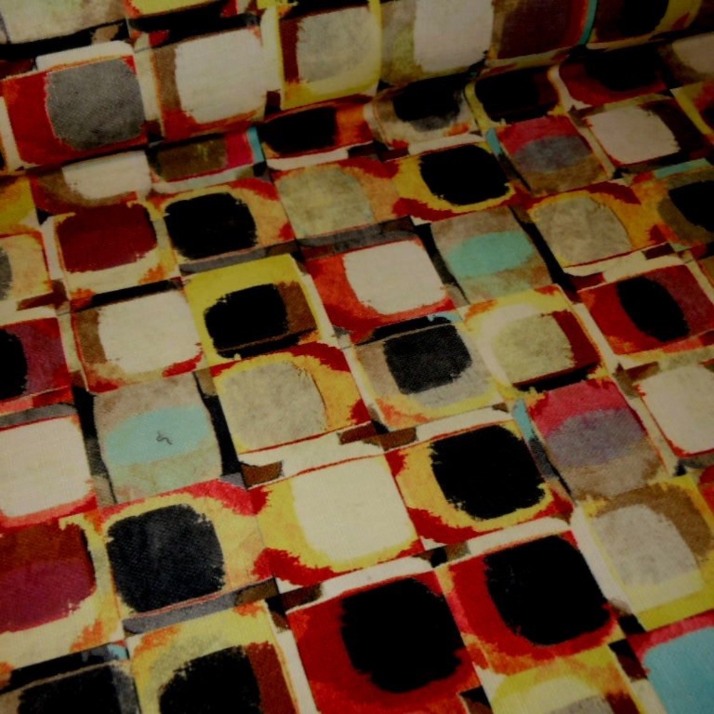 SR4T color Multi Contemporary Fabric